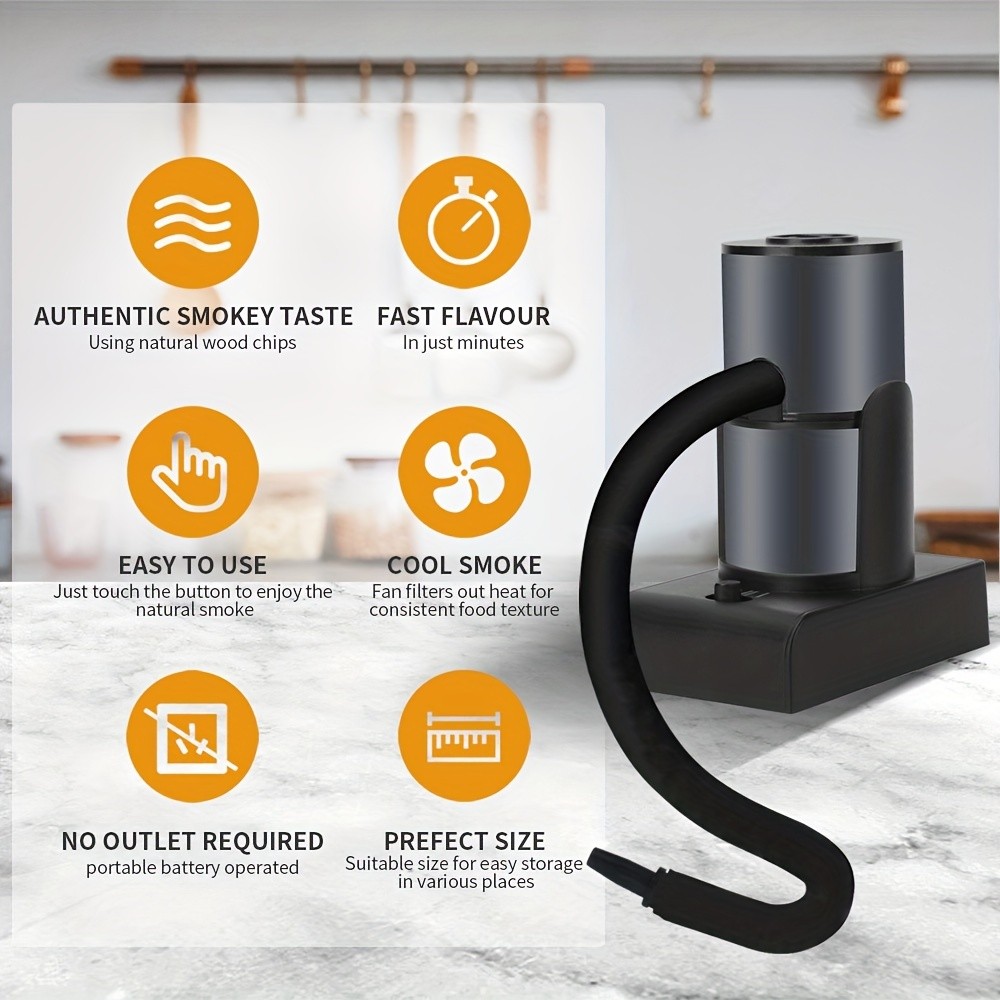 BORUiT SK301 Portable Cold Smoke Infuser for BBQ & Cooking