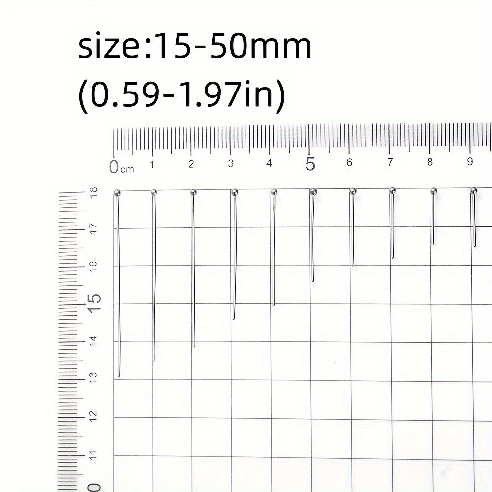 100pcs 304 Stainless Steel Ball Head Pins