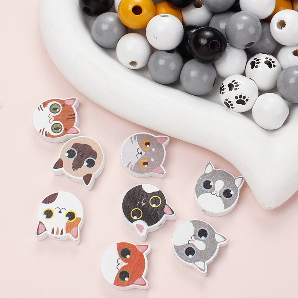 66/68/70/76pcs-Piece Neovivi Cat-Themed Beading Kit