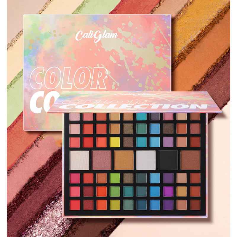 Cali Glam 66 Color Eyeshadow Palette Professional Eye Shadow Matte Shimmer Makeup Palette Highly Pigmented Long Lasting Waterproof Eye Shadow
