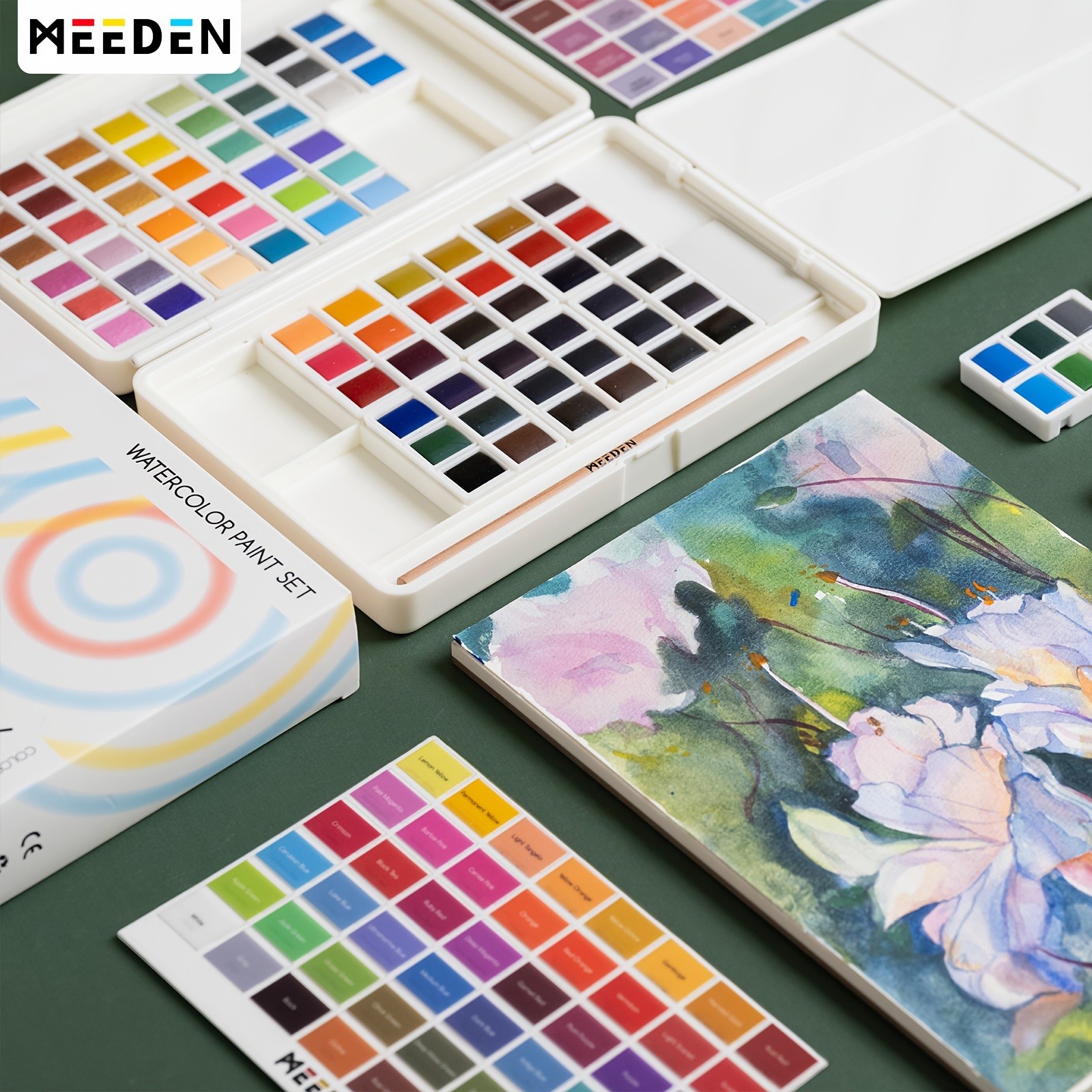 MEEDEN 48/96 Colors Watercolor Paint Set