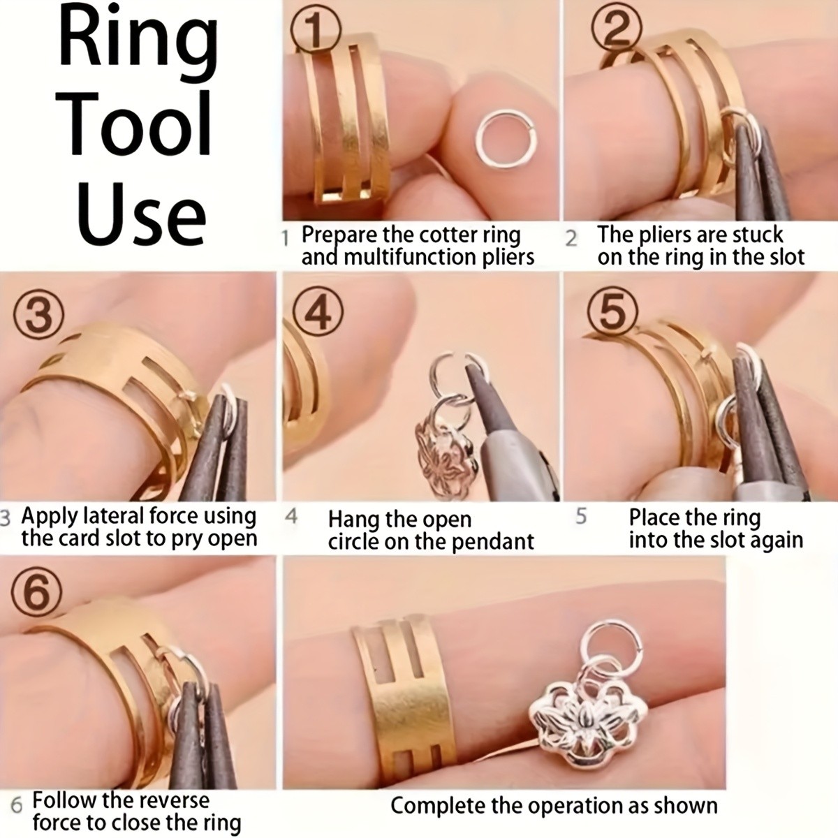 5pcs 201 Stainless Steel Ring Opener