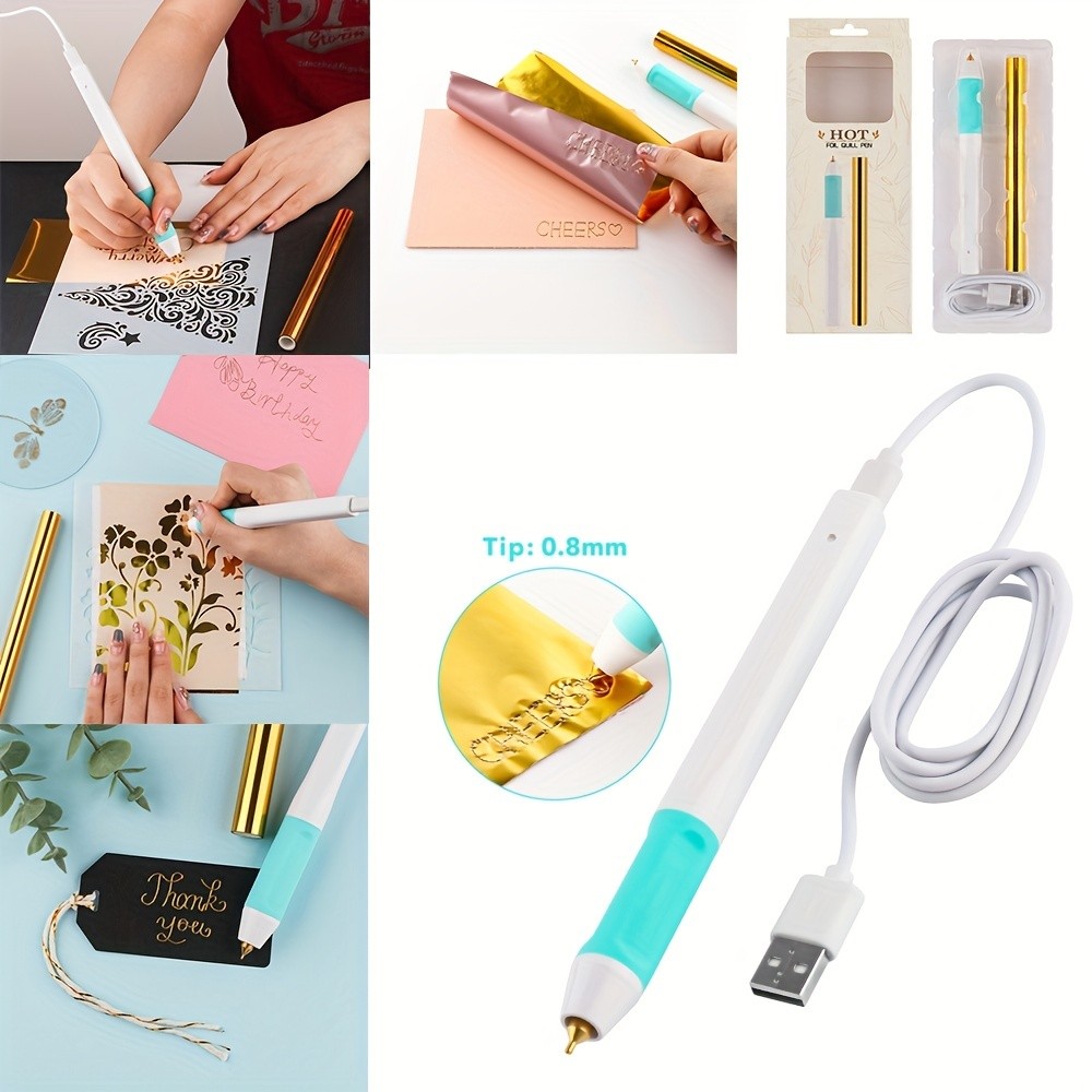 USB-Powered Slim Handle Heat Foil Pen