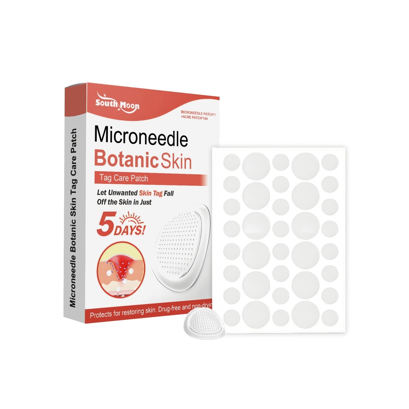 South Moon Microneedle BotanicSkin Tag Care Patch