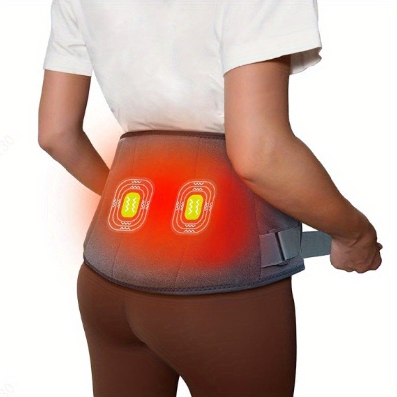 Wireless Portable Pad Featuring a Massager, Designed to Lower Back And Suitable for, with Three Settings And Three Vibration Modes, Rechargeable with an Automatic Shut-Off