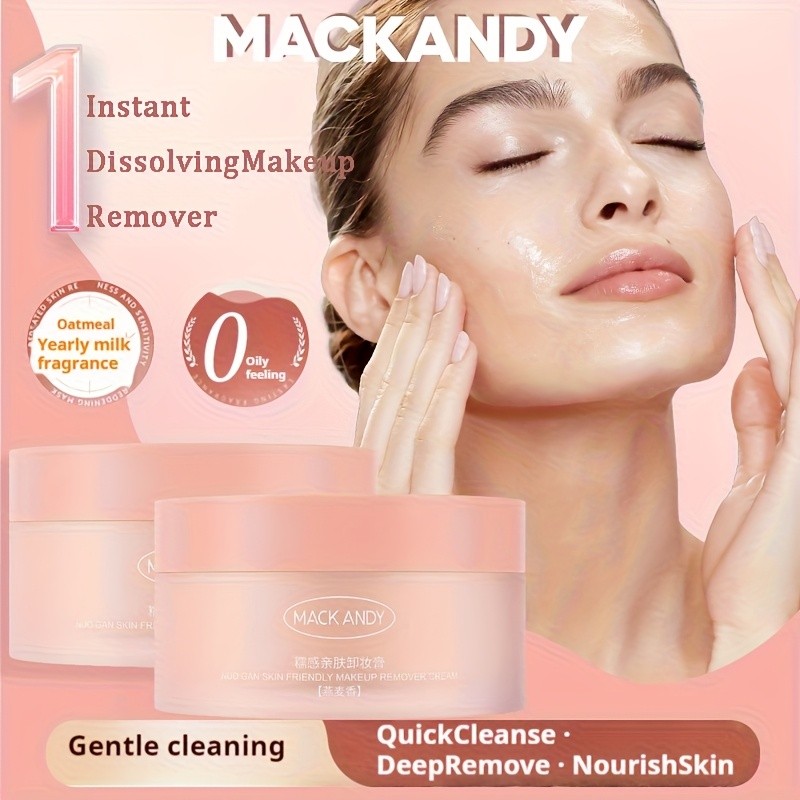 MACK ANDY 3-in-1 Cleaning Eye, Lip & Face Makeup Remover Oil