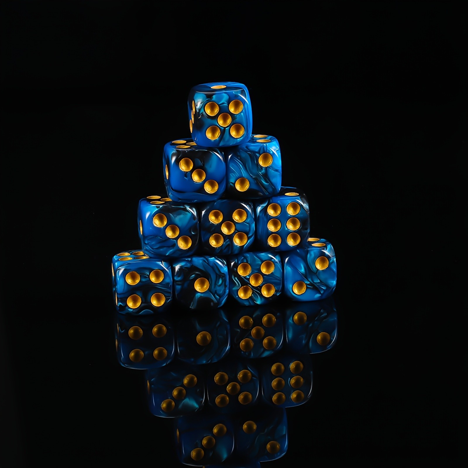 EDIFON 50pcs Polyhedral Dice D6