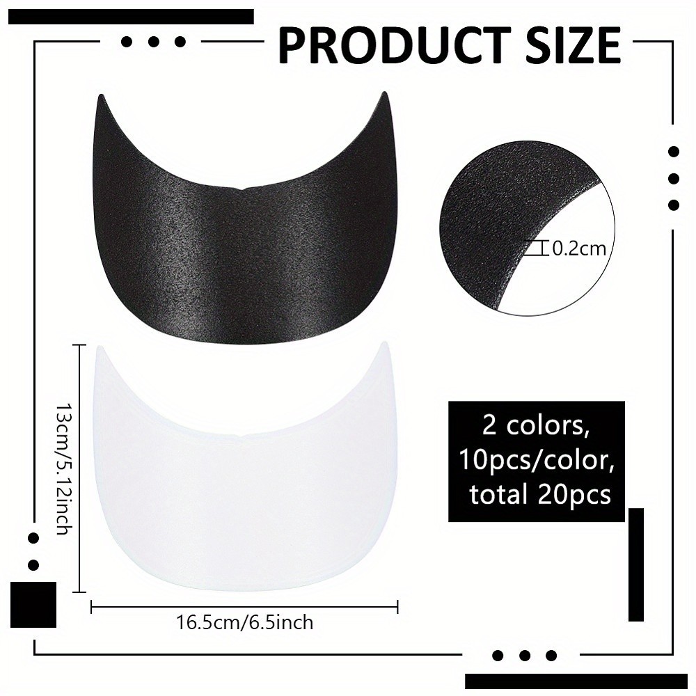 1bag 20pcs Plastic Hat Brim Liner