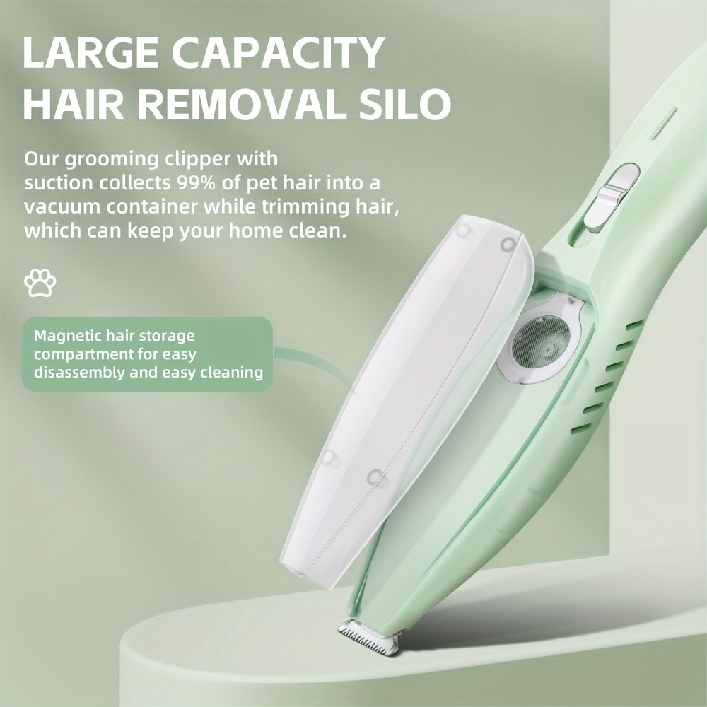 MIAOQUANJI Pet Grooming Clippers with Vacuum Feature