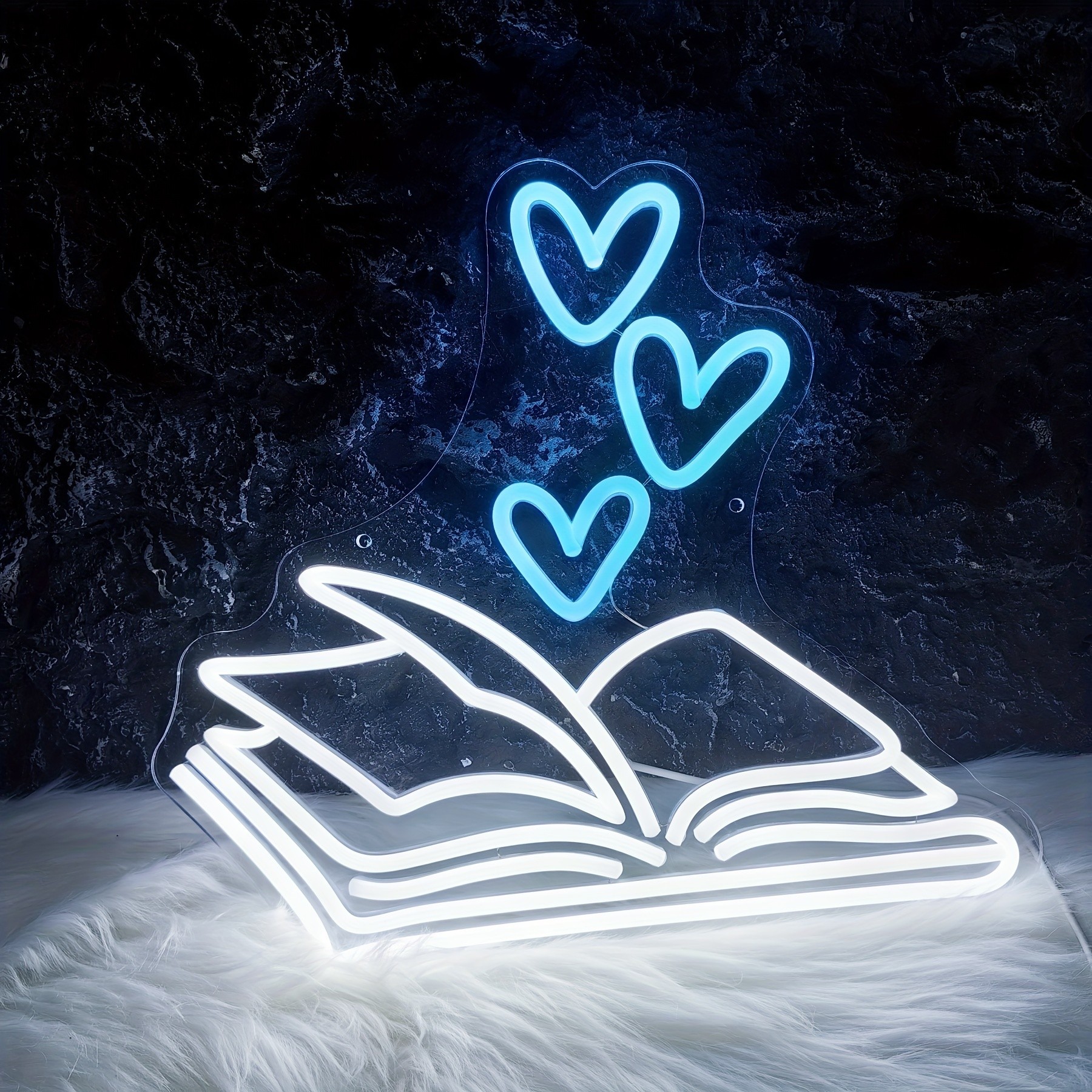 Neon Sign  Reading Book LED Light Neon Sign for Wall Decor