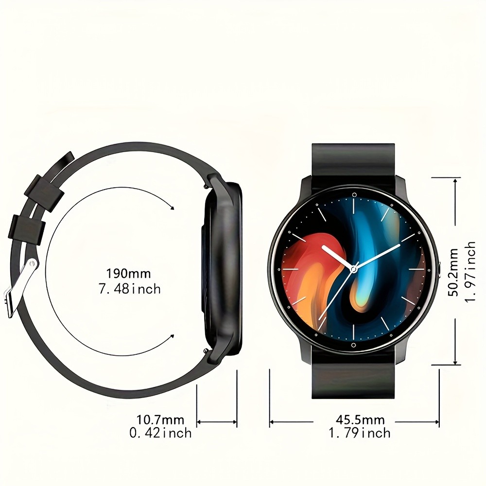 PEJE Smartwatch  123+ Sports Modes, 1.28-Inch TFT Screen, Waterproof Digital Fitness Watch with Wireless Call