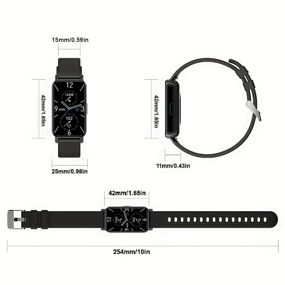 PEJE Mini Smartwatch with 1.45 HD Display 123 Sports Modes, Camera Control, Music Player, and Fitness Tracker