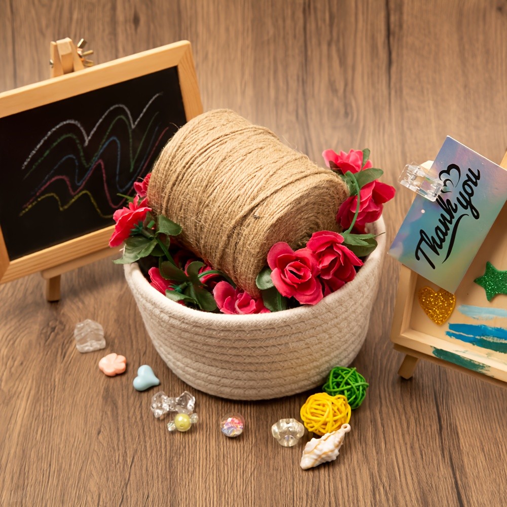 853FT 2mm Vintage Jute Twine Cord Ribbon