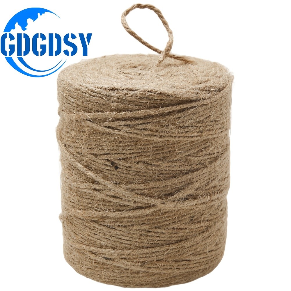 853FT 2mm Vintage Jute Twine Cord Ribbon