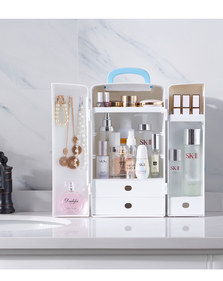 Skincare Finishing Box  Double Door Storage Organizer