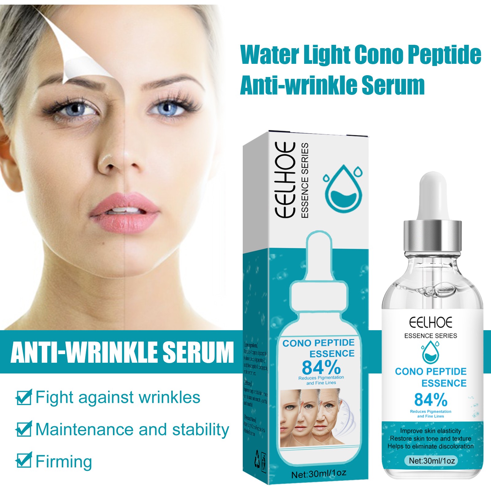 Cono Peptide Anti-Wrinkle Serum Advanced Skin Renewal and Firming Essence