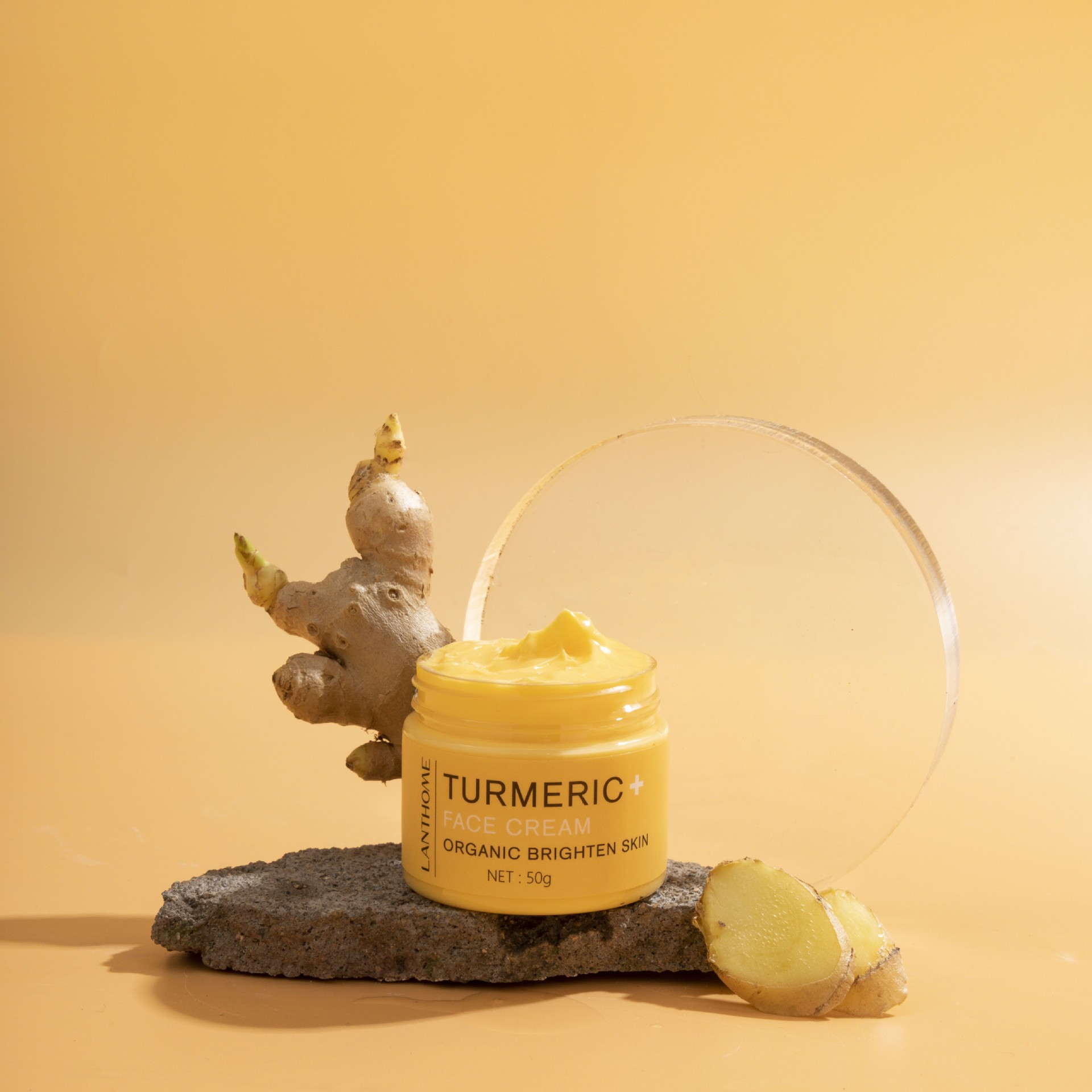 Lanthome Turmeric+ Face Cream  Organic Brightening and Daily Skin Nourishment