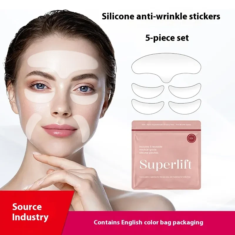 Reusable Silicone Anti-Wrinkle Stickers (5-Piece Set)