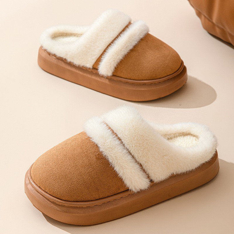 Plush Winter Slippers for Women