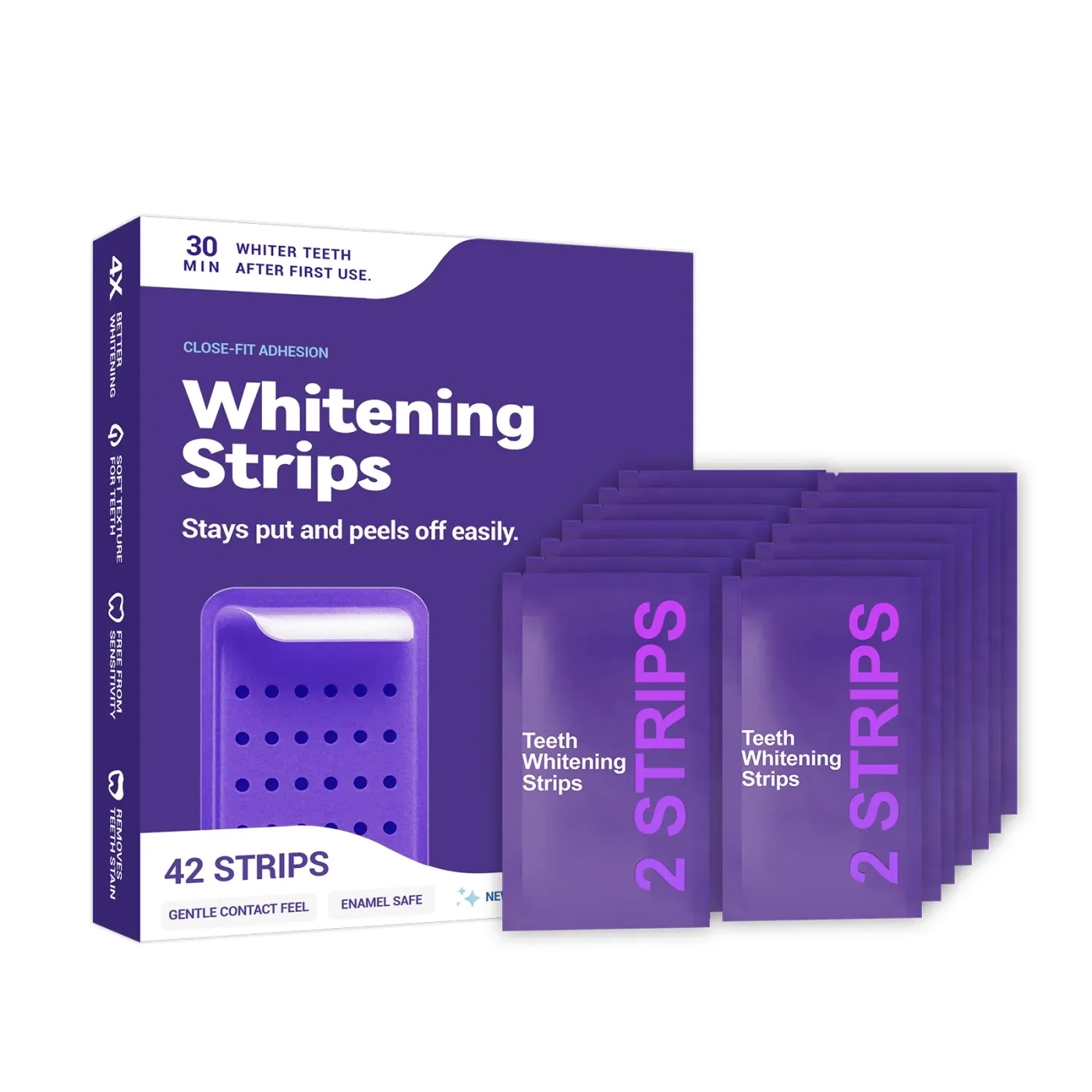 Whitening Strips  42 Strips for a Brighter Smile