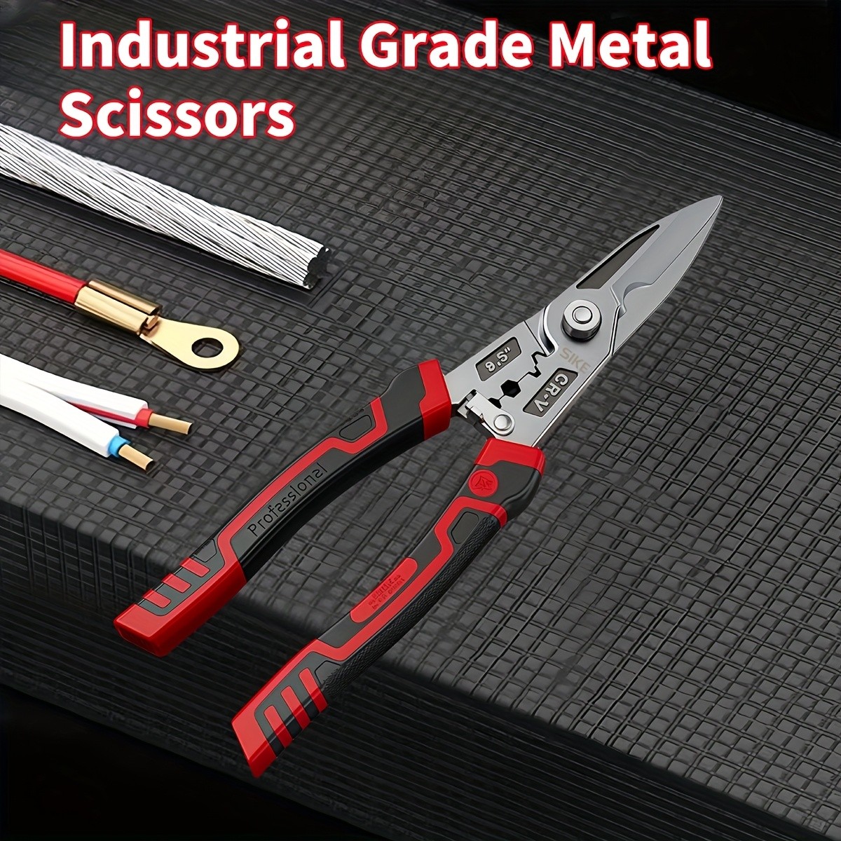 SIKE Heavy-Duty Industrial-Grade Metal Shears