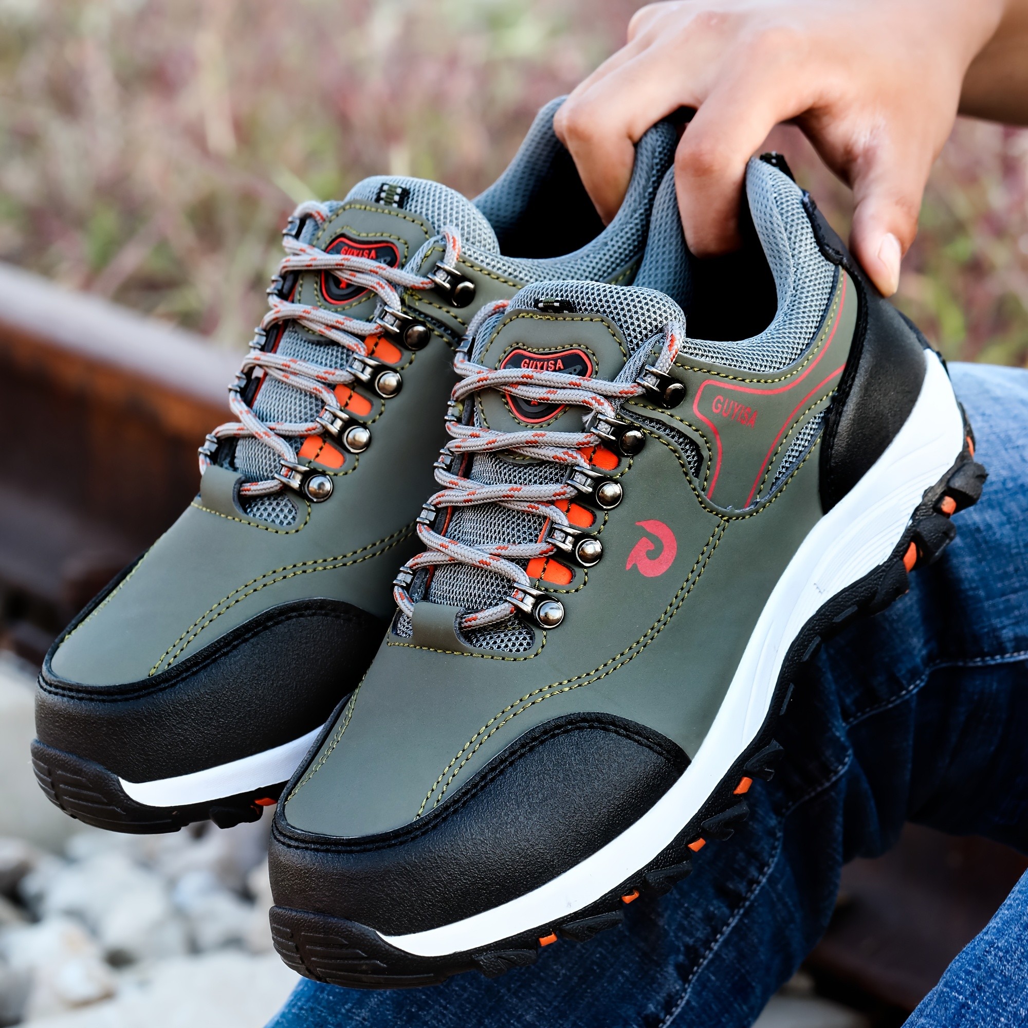 GUYISA Men's Protective Shoes with Steel Toes