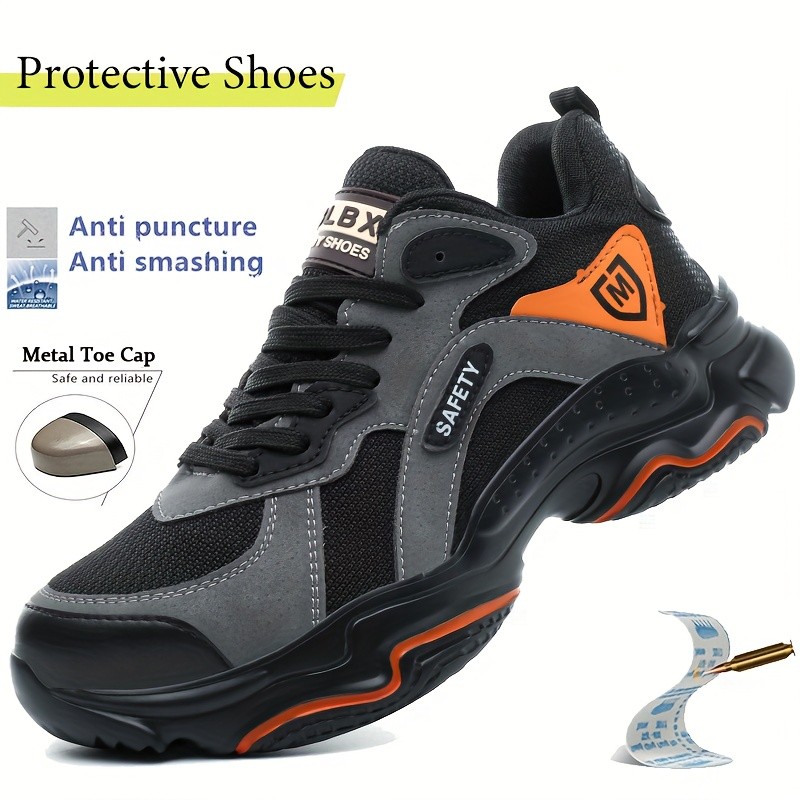 AMAWEI Men's Shoes with Metal Toes