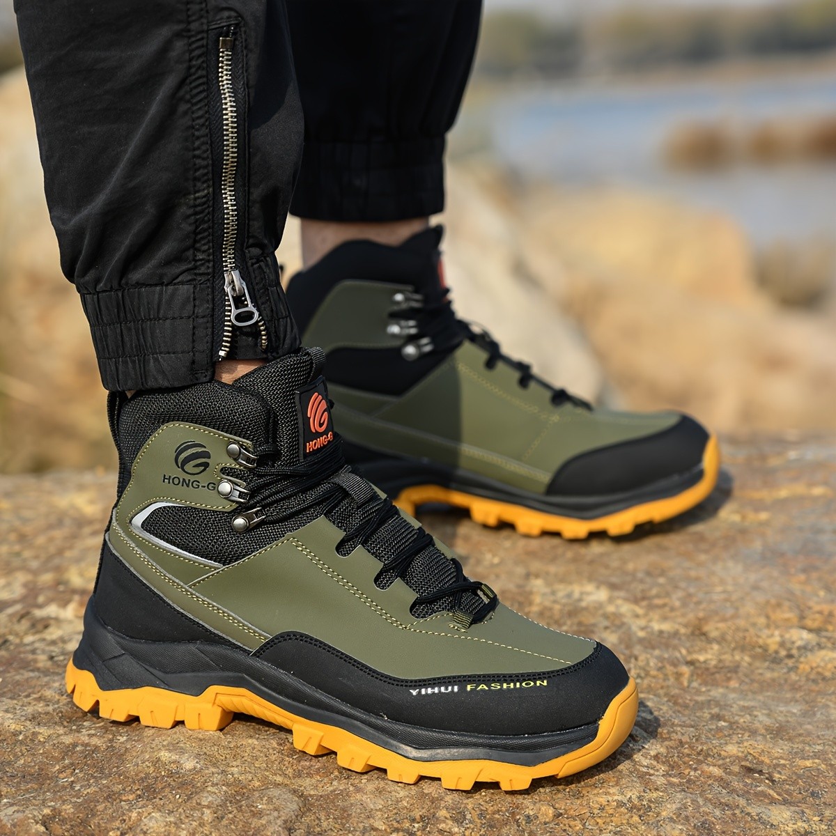 Upper Material: Microfiber synthetic leather Inner Material: Fabric Sole Material: EVA Insole Material: Fabric, EVA Closure Type: Lace Toe Cap: Round Toe Style: Vintage, Preppy Season: Spring/Fall, All-season occasion: Casual, Hiking & Outdoor Pattern: So