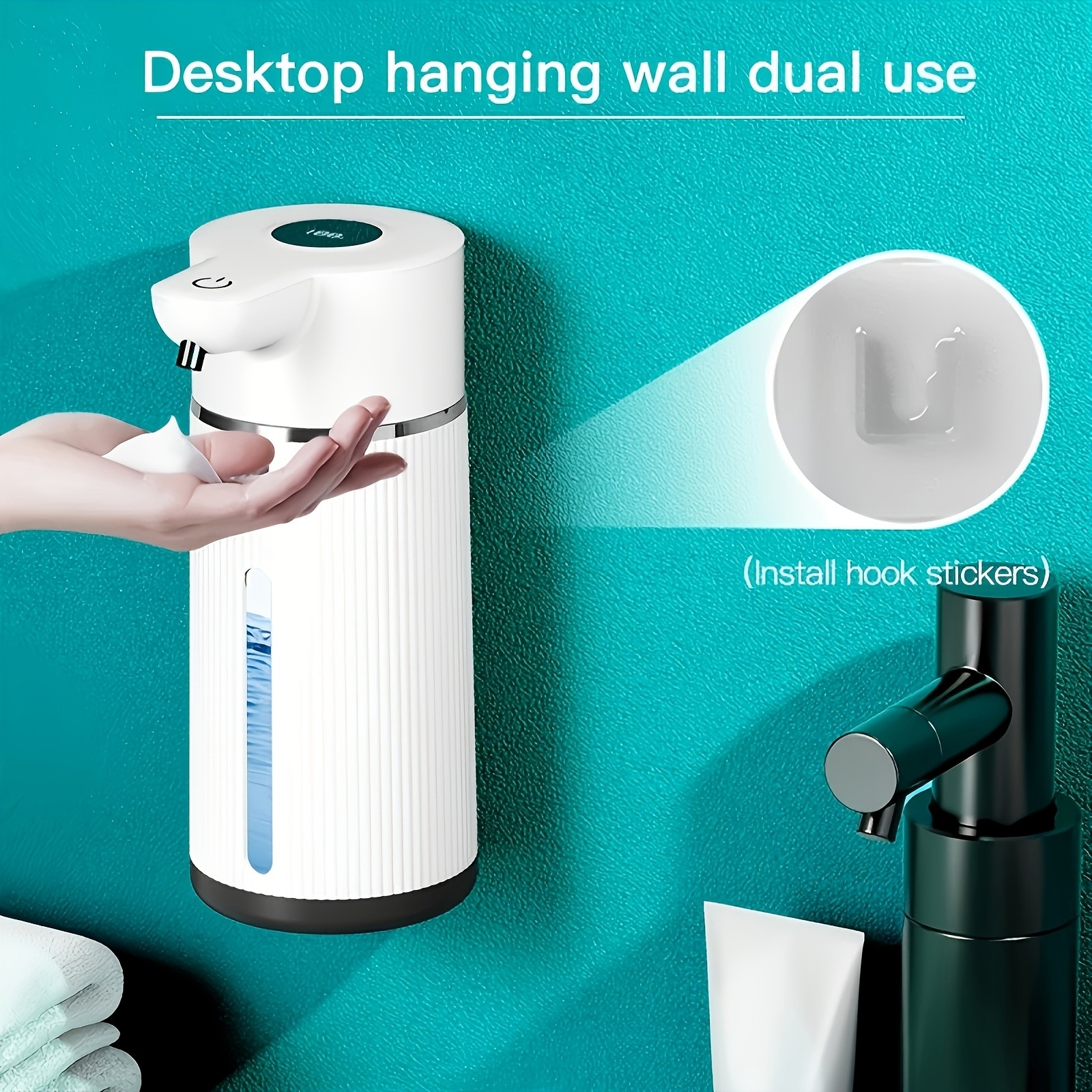 AOY Automatic Touchless Foam Soap Dispenser with Digital Display