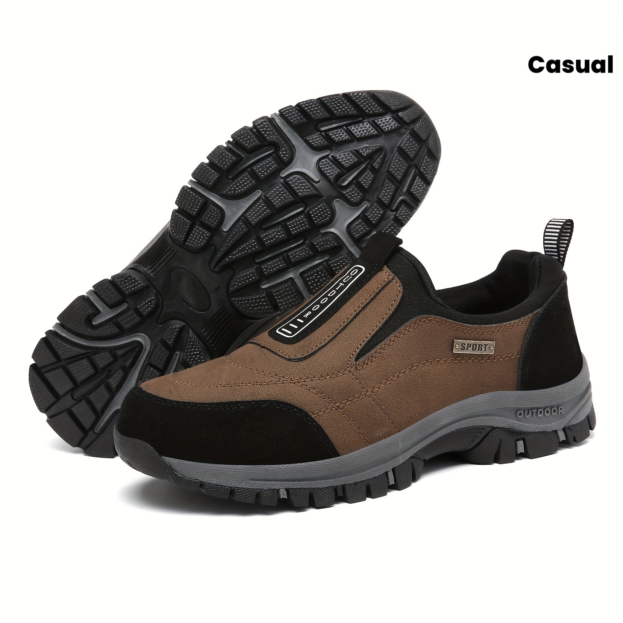 CANEMON Men's Large-Sized Thick Soled Hiking Shoes