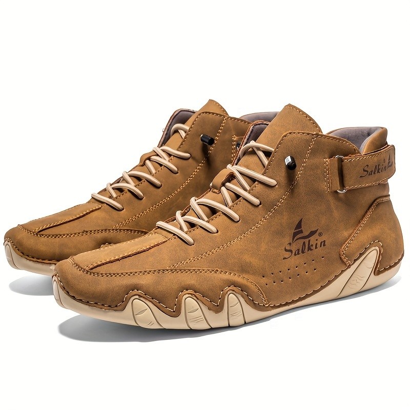 SALKIN Plus Size Men's Casual Ankle Sneakers