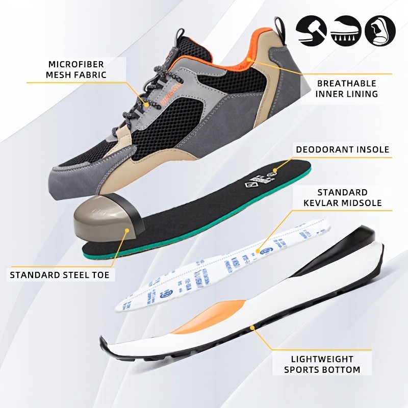 DINGGU Steel Toe Safety Shoes