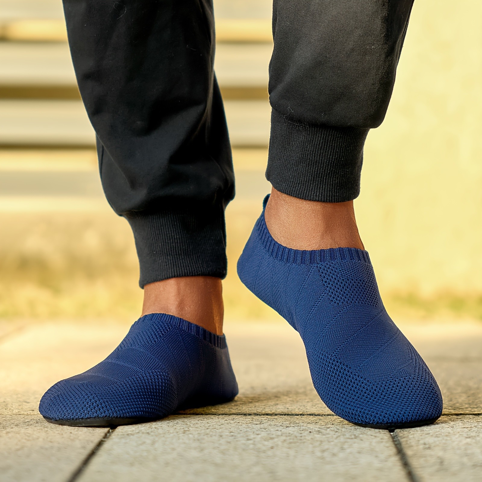 SOSENFER Men's & Women's Lightweight Breathable Slip-On Sneakers