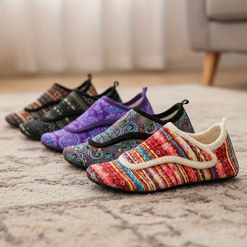 LEISFIT Women's Colorful Pattern Slippers