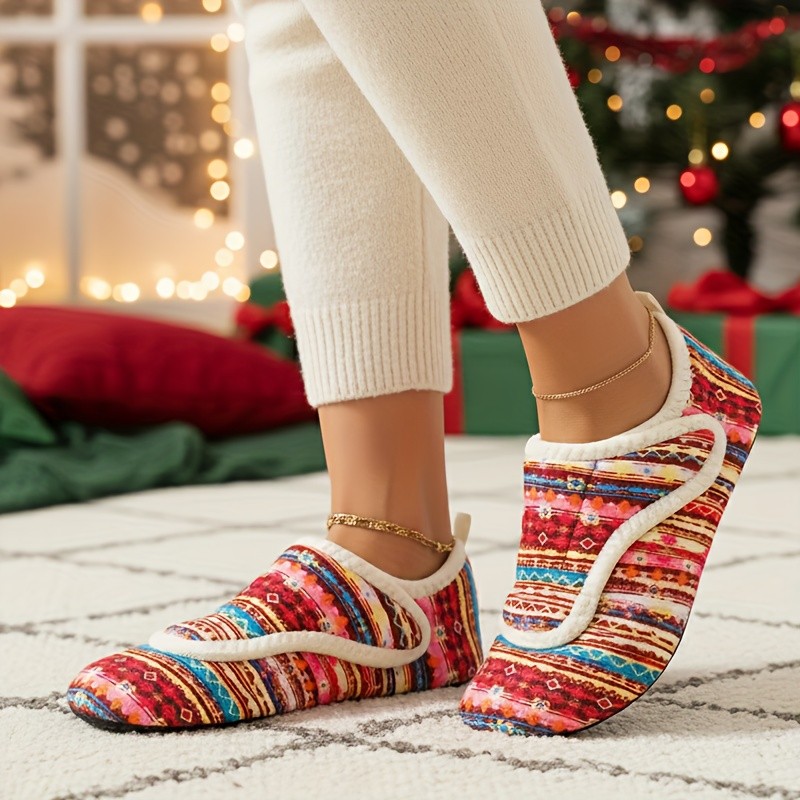 LEISFIT Women's Colorful Pattern Slippers