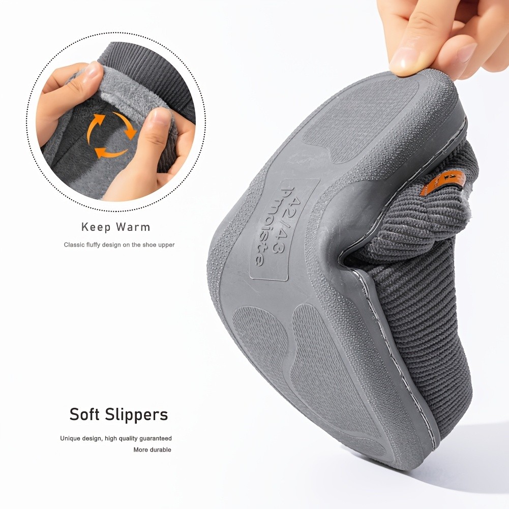 PMOISTE Men's Memory Foam Slippers