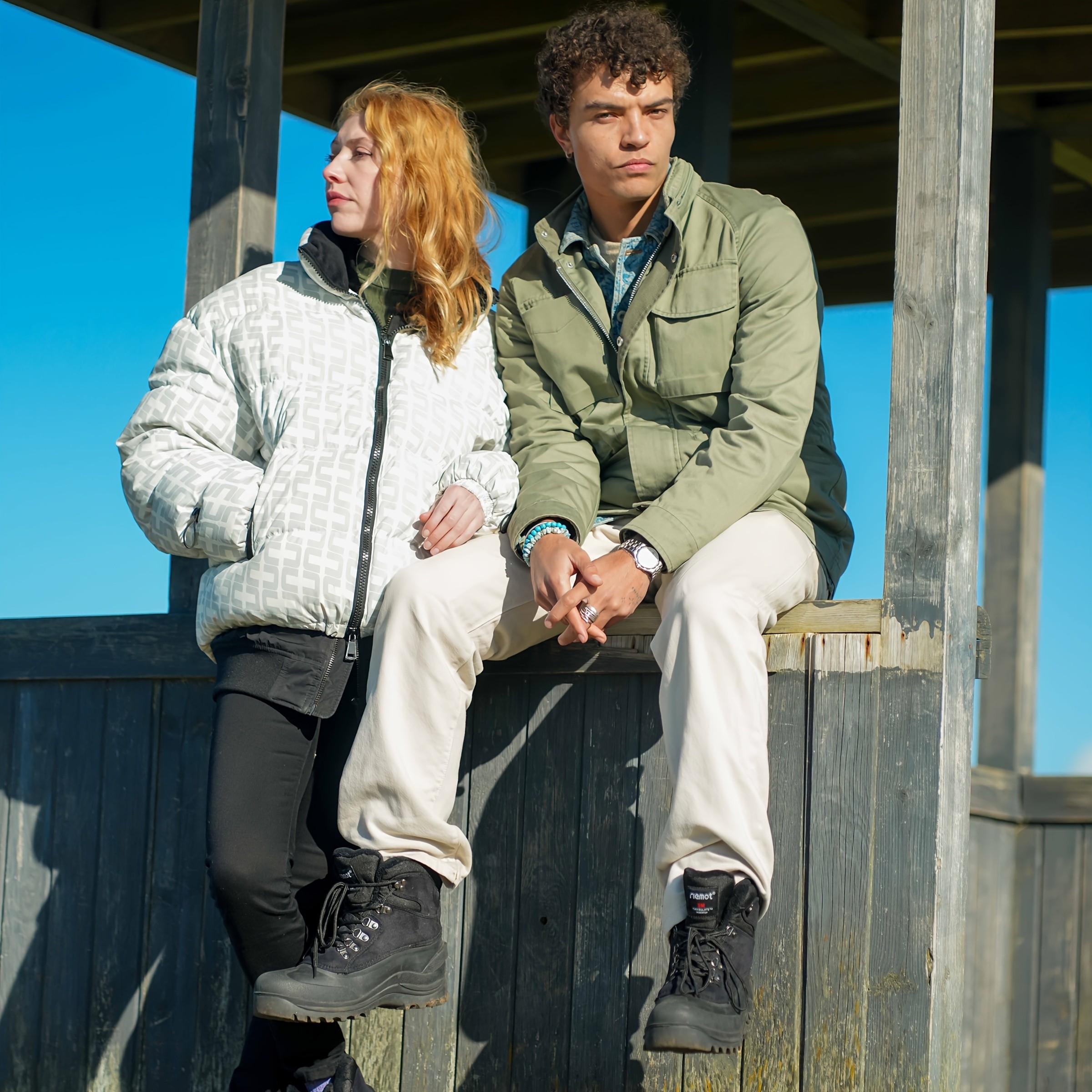 RIEMOT Mens Winter Snow Boots