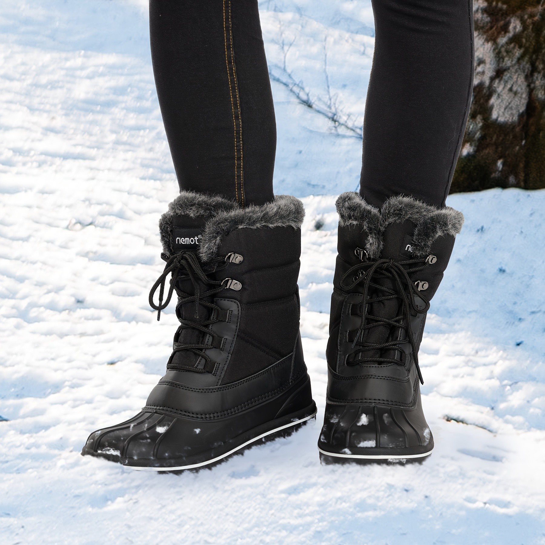 RIEMOT Women's Winter Snow Boots