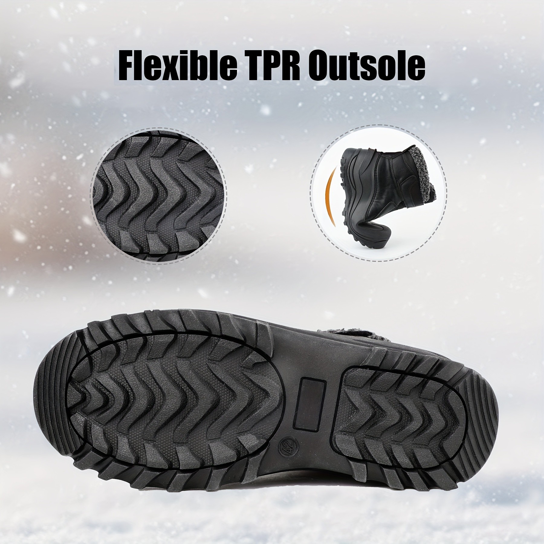 RIEMOT Unisex Snow Boots for Men and Women