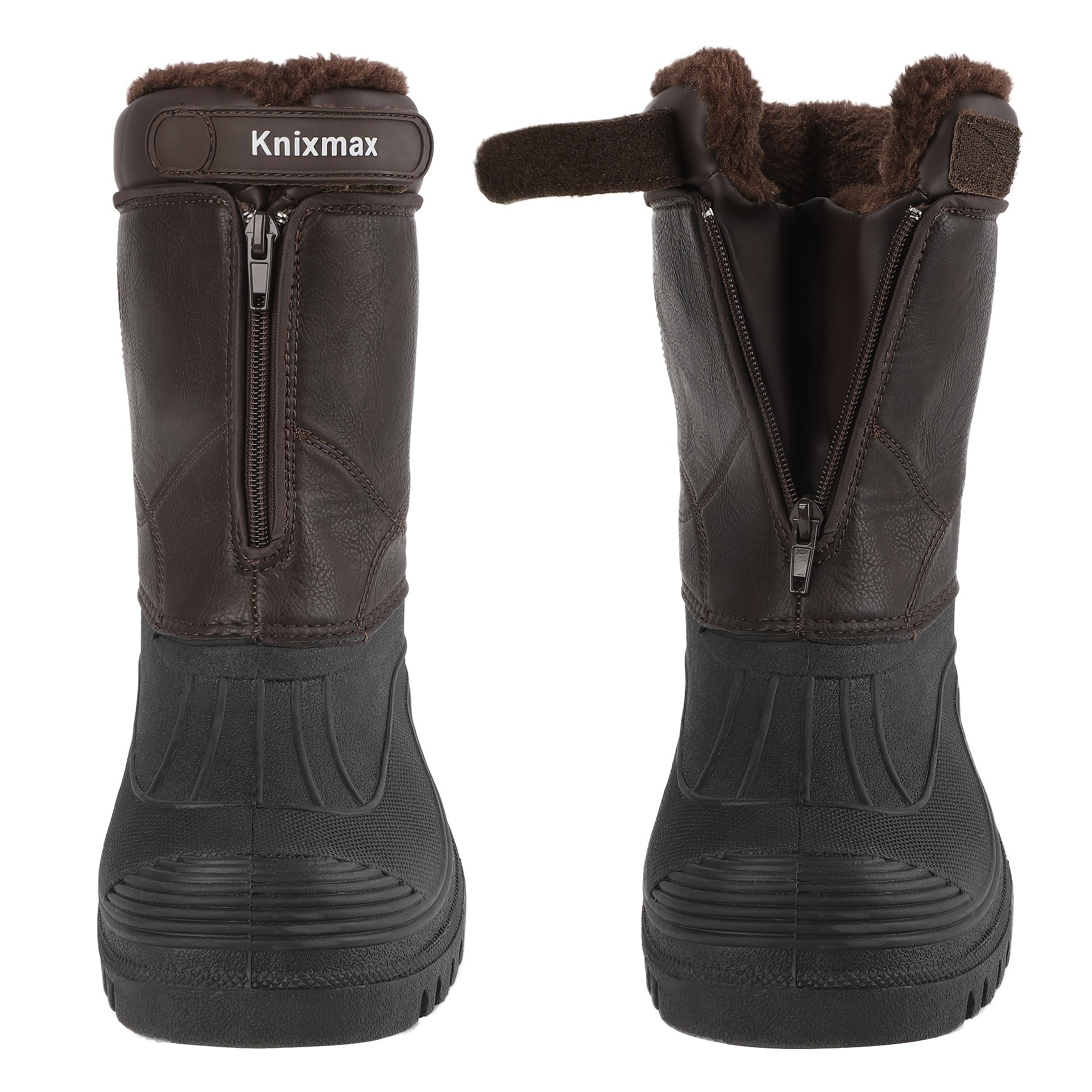 KNIXMAX Men's Warm-Lined High-Quality Snow Boots