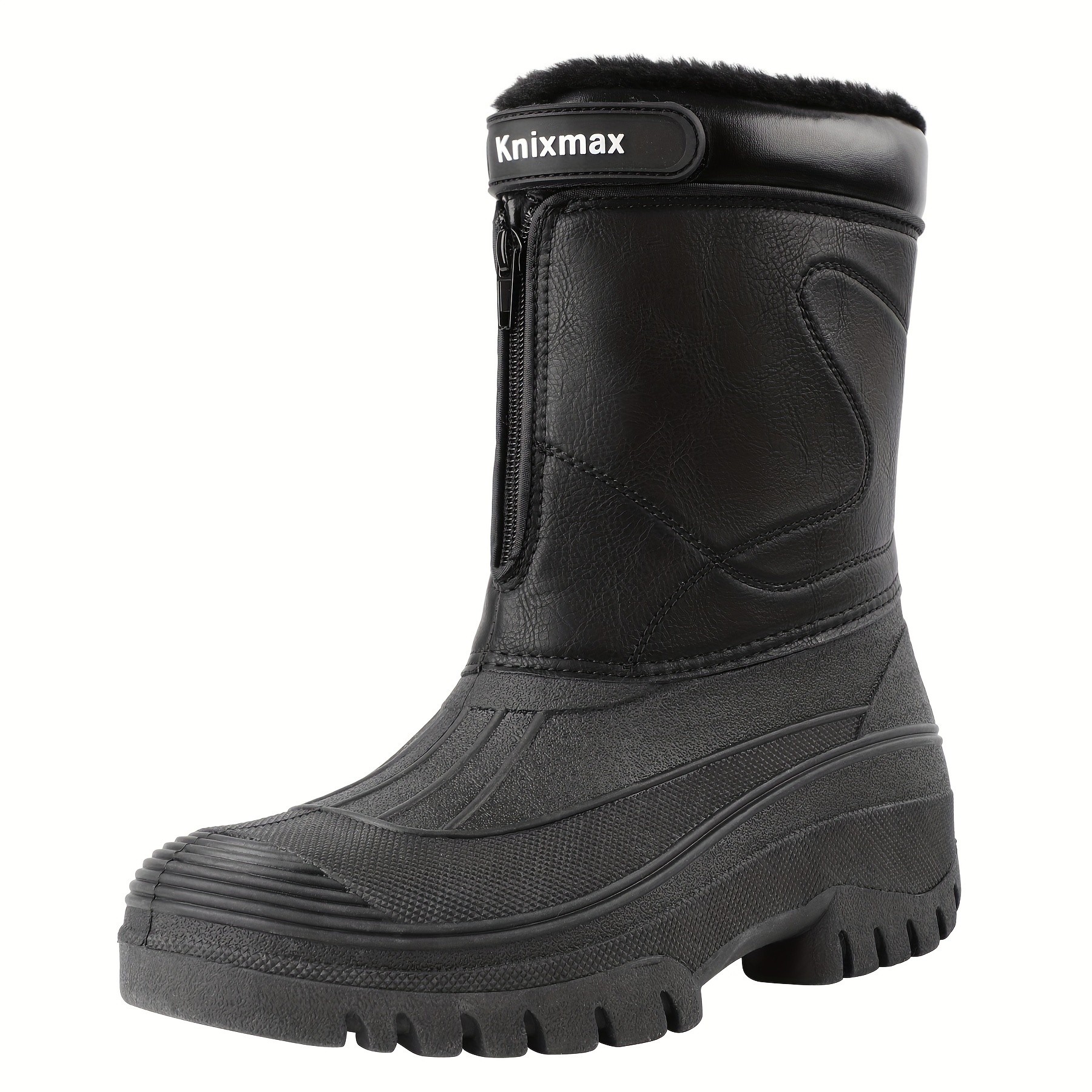 KNIXMAX Men's Warm-Lined High-Quality Snow Boots