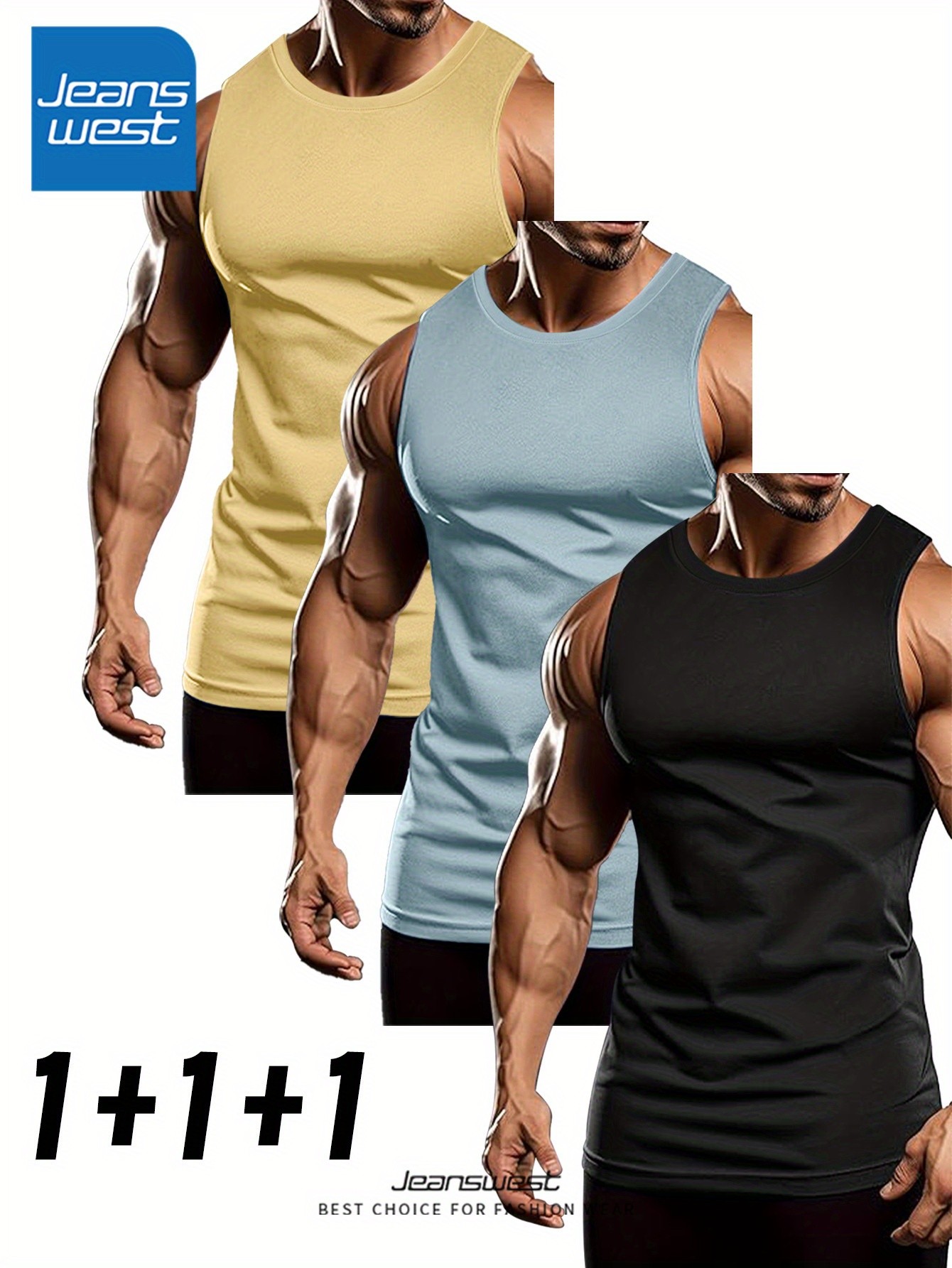 Jeanswest Mens Pure Tank Tops