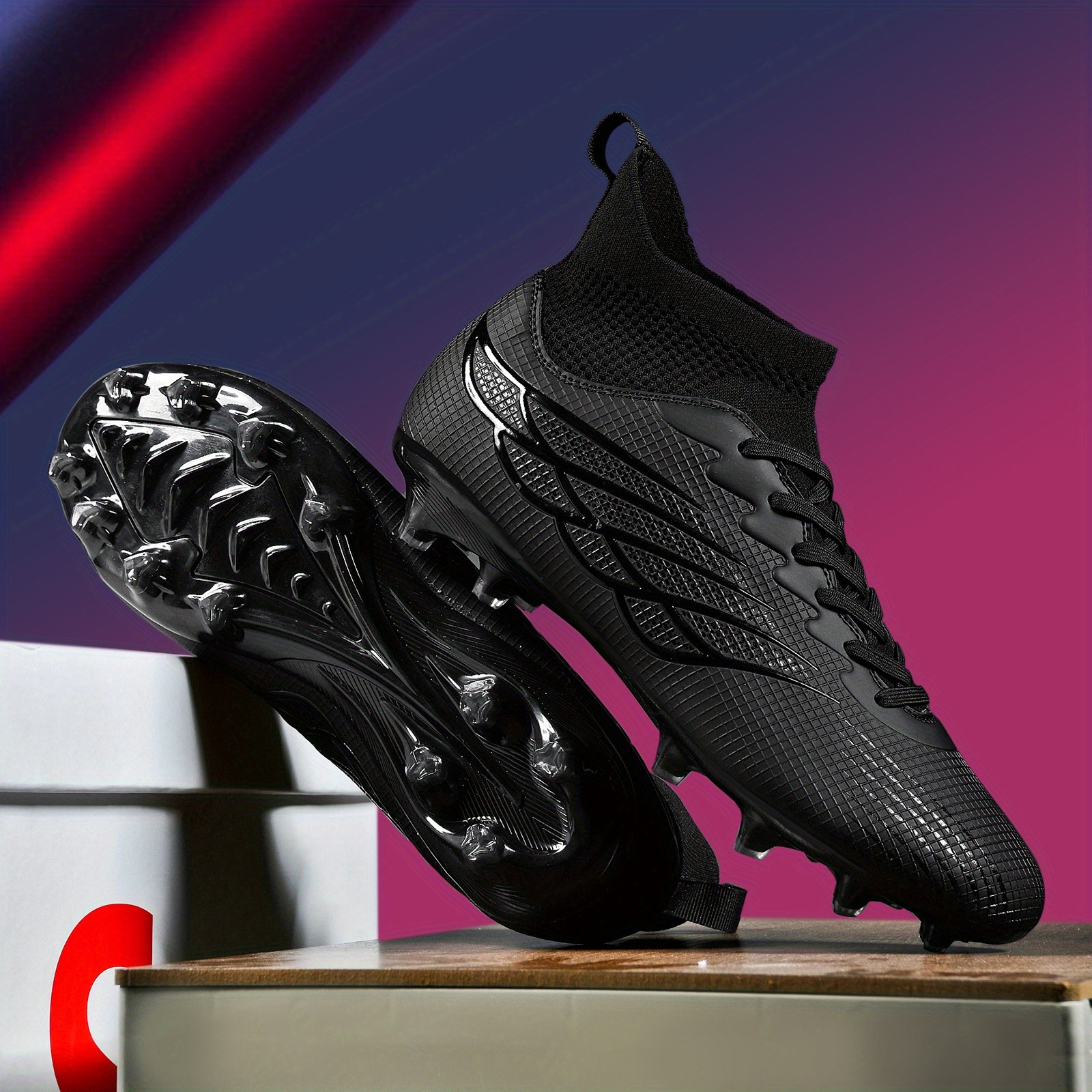 WEJIESS Mens Premium Seamless Upper Soccer Cleats