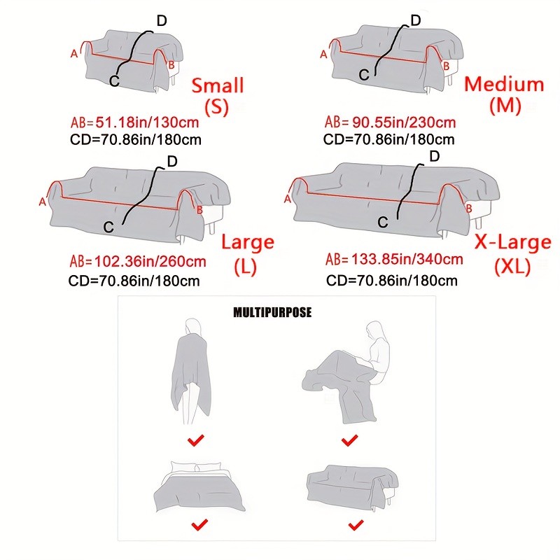 TIANXINBAOBEI Modern Ink Painting Pattern Sofa Cover Towel  100% Polyester, Pet-Friendly, Dustproof Slipcover for Armchairs, Loveseats, 3-Seater, and 4-Seater Sofas