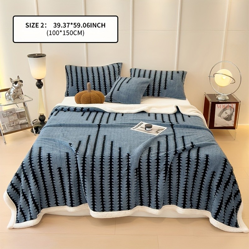 ZICHENHOME French Style Geometric Blanket