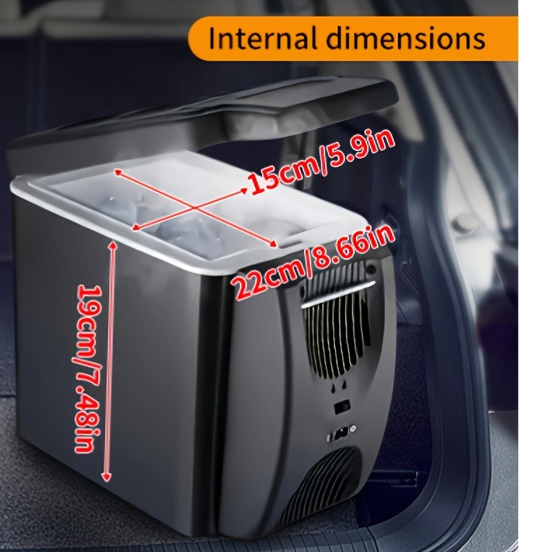 AMRIVER 6 Liter Portable Mini Car Refrigerator