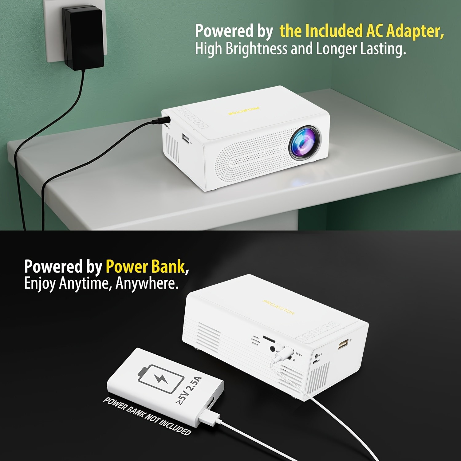 OKG Ultra HD 1080P Mini Projector