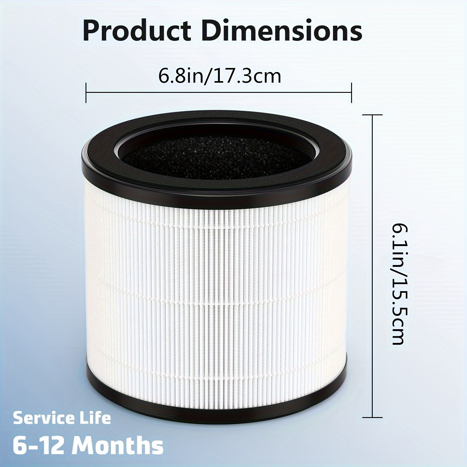 HOME TIMES HAPF360 Type J True HEPA Filter Replacements