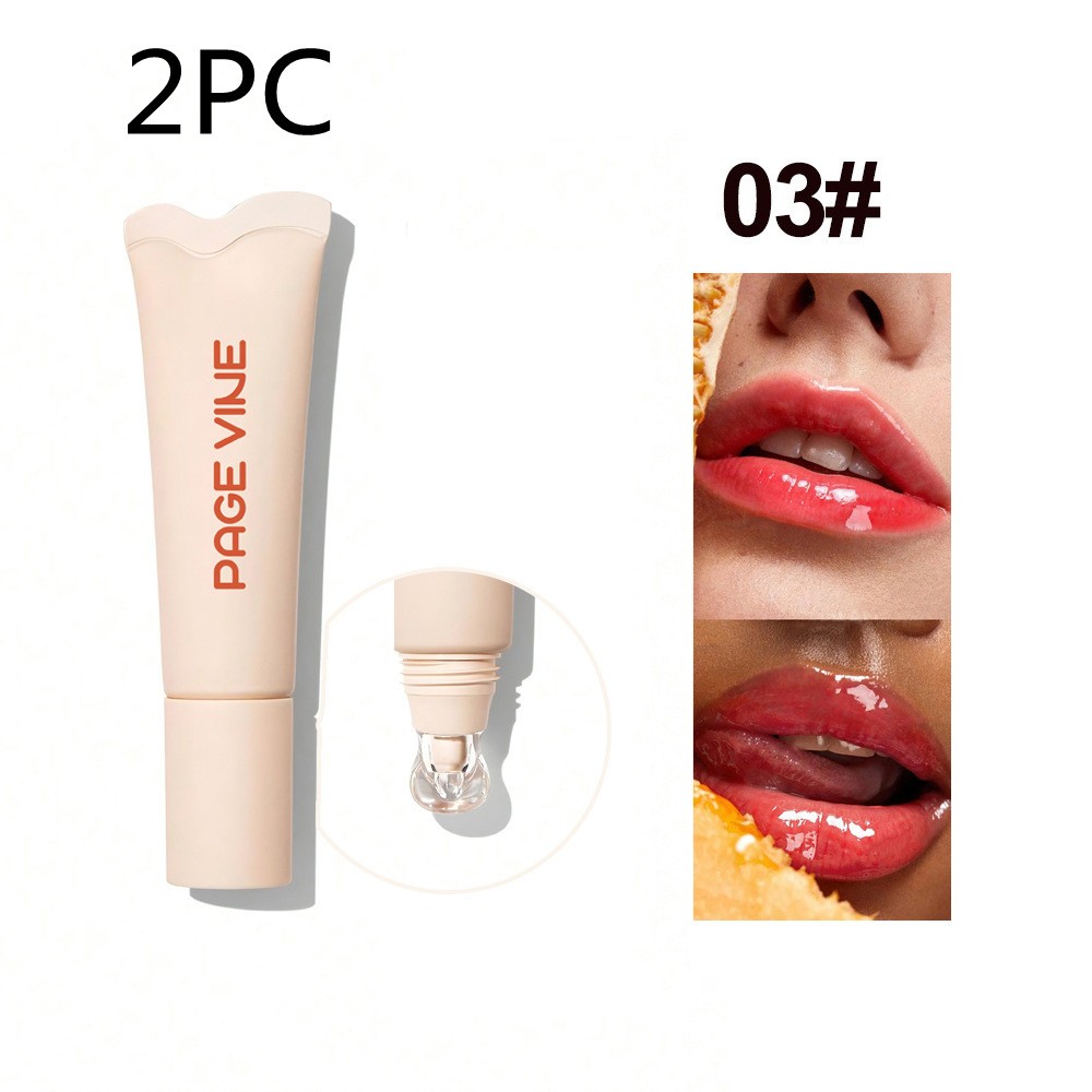 PAGE VINE Lip Gloss - Moisturizing and Shiny Formula