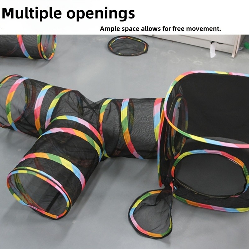 HOOLYUK Collapsible Cat Tunnel Play Set